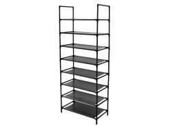 Etagère Range Chaussures 60 * 30 * 137cm Hombuy - Meuble Rangement Noir