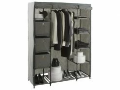 Penderie Superbe Armoire 1 Penderie 11 étagères 3 Cubes De Rangement