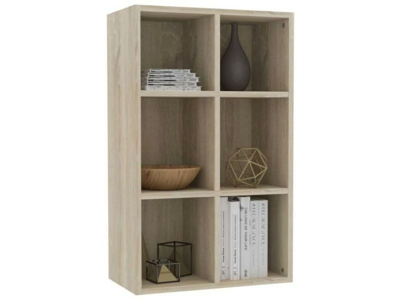 Vidaxl Bibliothèque/buffet Chêne Sonoma 66x30x97,8 Cm Aggloméré – Image 3