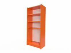 Étagère Bibliothèque Bois Orange