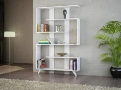 MENZZO Étagère Minimaliste Pluvia 162cm Bois Blanc