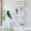 ID_MARKET Etagère Bibliothèque Sofia Forme S Bois Blanc 189 Cm