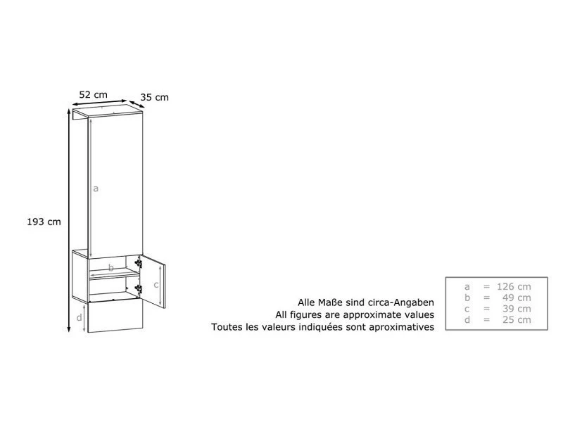 Porte Manteaux Blanc Mat Et Bordeaux Haute Brillance – Image 4