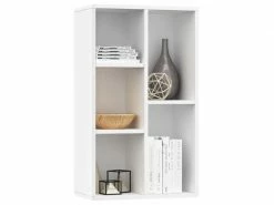 Sublime étagères Serie Jakarta Bibliothèque/buffet Blanc 45 X 25 X 80 Cm Aggloméré