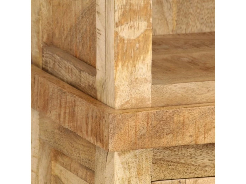 Icaverne - Bibliothèques Categorie Bibliothèque 50 X 30 X 180 Cm Bois Massif De Manguier