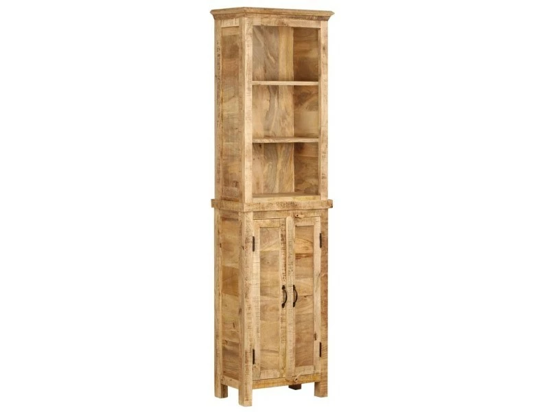 Icaverne - Bibliothèques Categorie Bibliothèque 50 X 30 X 180 Cm Bois Massif De Manguier – Image 2