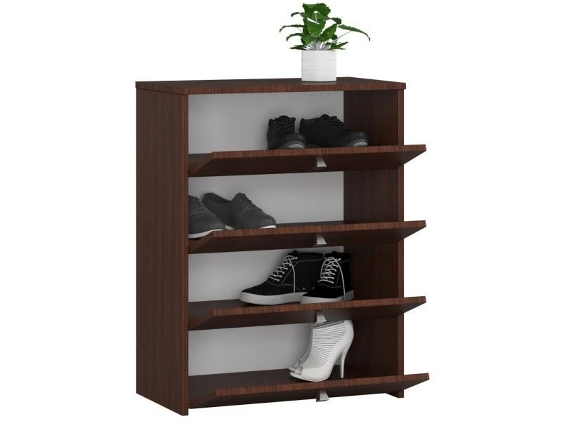 3xeliving Deanna 4 Meuble à Chaussures Wengé – Image 2